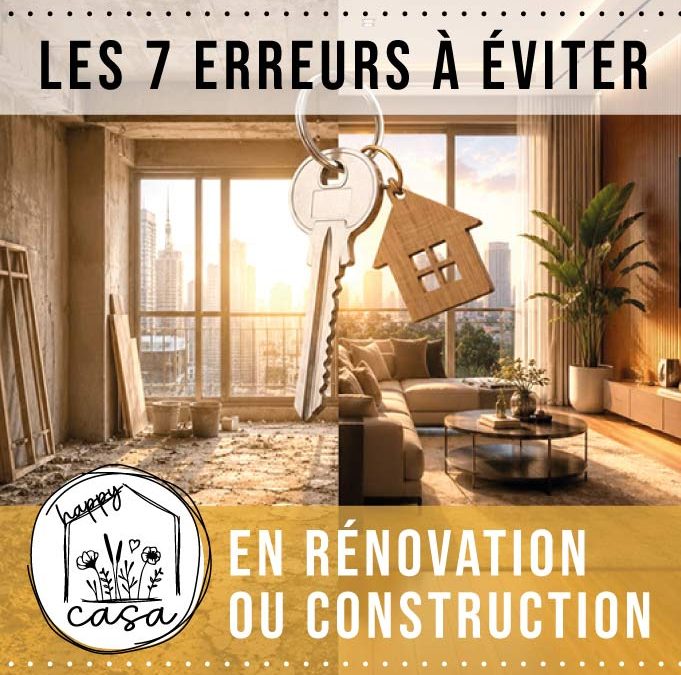 Les 7 erreurs que je rencontre le plus souvent lors d&rsquo;une rénovation ou d&rsquo;une construction (et comment les éviter)